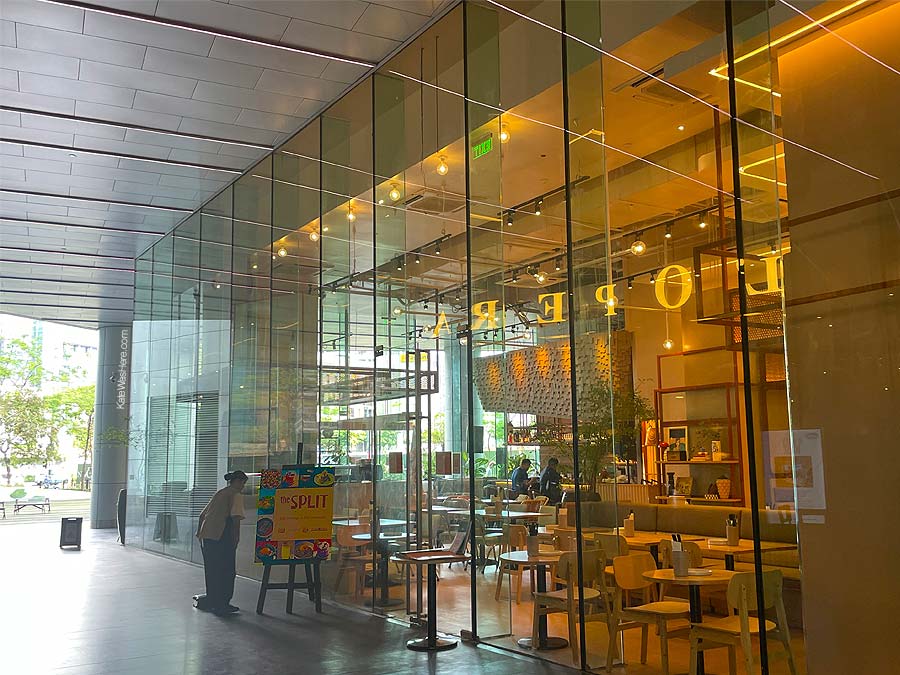 The Split BGC storefront with glass facade at Seven Neo building